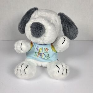 Snoopy Plush with 'Hello Spring' Shirt